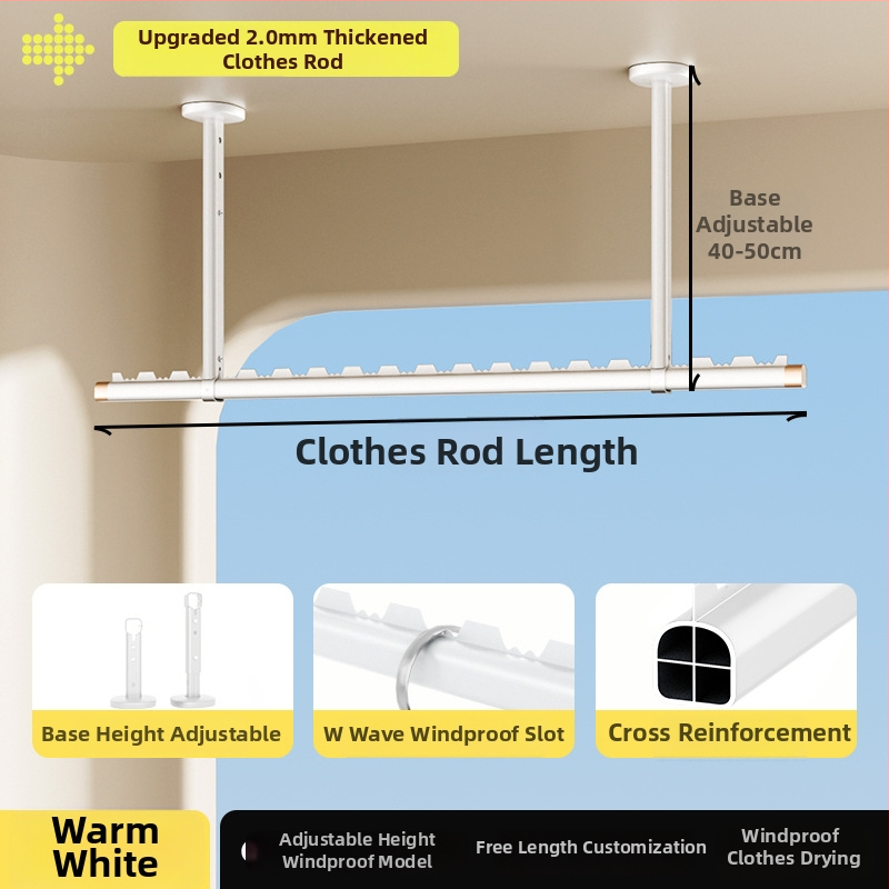 Fém ruhaszárító rúd – hálószoba számára, bevezetés 2024, East tai, modern minimalista stílus