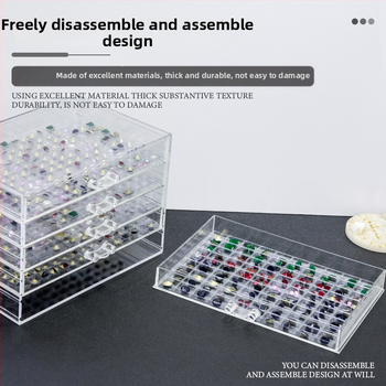 GNDG Box na nechty pre šperky, plastový, OEM, čistá hmotnosť 1026 g