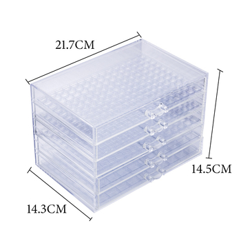 GNDG Kutija nakita za nokte, plastična, OEM, neto težina 1026 g