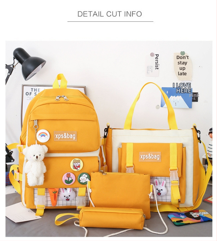 Najlon ruksak za učenike – prozračan, otporan na habanje, proširiv, s zakrivljenim naramenicama i podstavljenim stražnjim dijelom