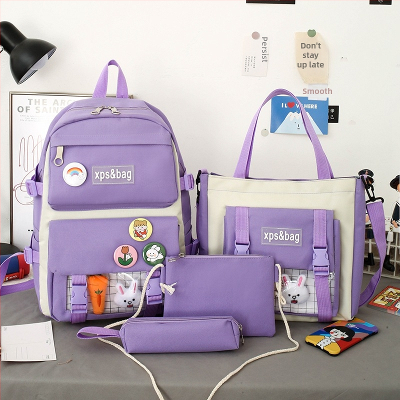 Najlon ruksak za učenike – prozračan, otporan na habanje, proširiv, s zakrivljenim naramenicama i podstavljenim stražnjim dijelom