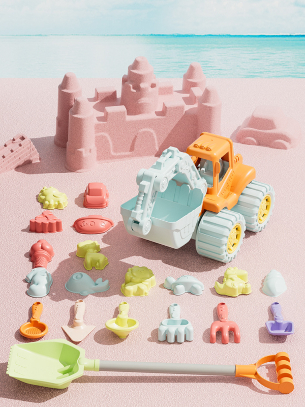 Jucării de plajă pentru copii: unelte de săpat în nisip, joacă în apă, plastic, Zhibei (material: plastic; marcă: Zhibei; vârstă: 0–3 ani; categorie: jucării de plajă; pentru joacă în apă)