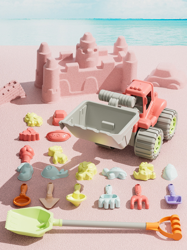 Jucării de plajă pentru copii: unelte de săpat în nisip, joacă în apă, plastic, Zhibei (material: plastic; marcă: Zhibei; vârstă: 0–3 ani; categorie: jucării de plajă; pentru joacă în apă)