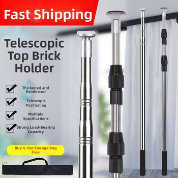 Rozsdamentes acélból készült teleszkópos fürdőszobai oszlop a balkonon történő ruhaszárításhoz