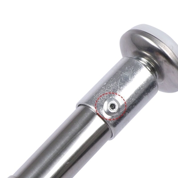 Rozsdamentes acélból készült teleszkópos fürdőszobai oszlop a balkonon történő ruhaszárításhoz