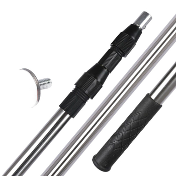 Rozsdamentes acélból készült teleszkópos fürdőszobai oszlop a balkonon történő ruhaszárításhoz