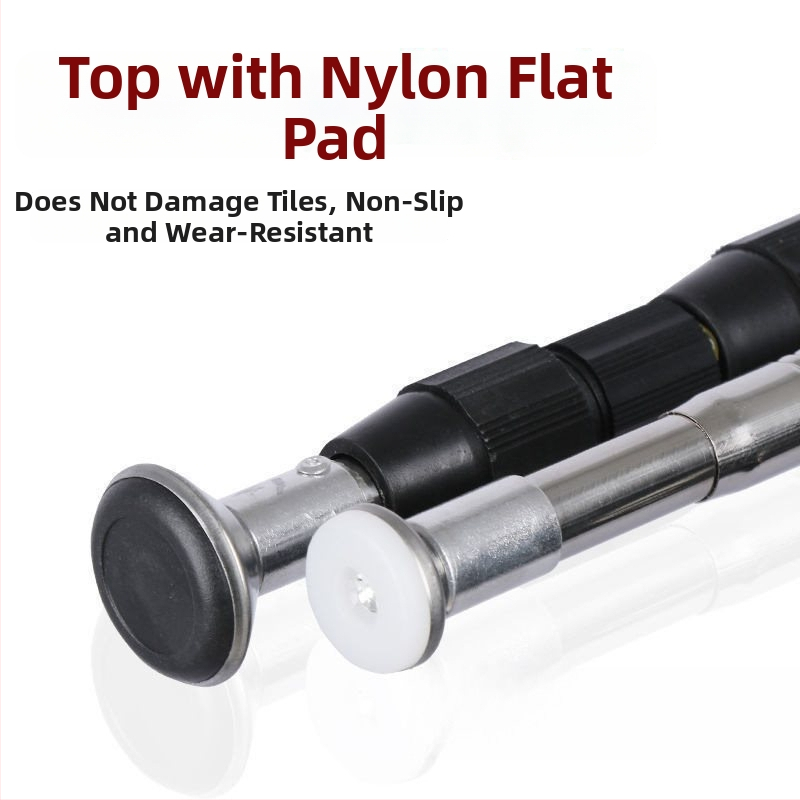 Rozsdamentes acélból készült teleszkópos fürdőszobai oszlop a balkonon történő ruhaszárításhoz