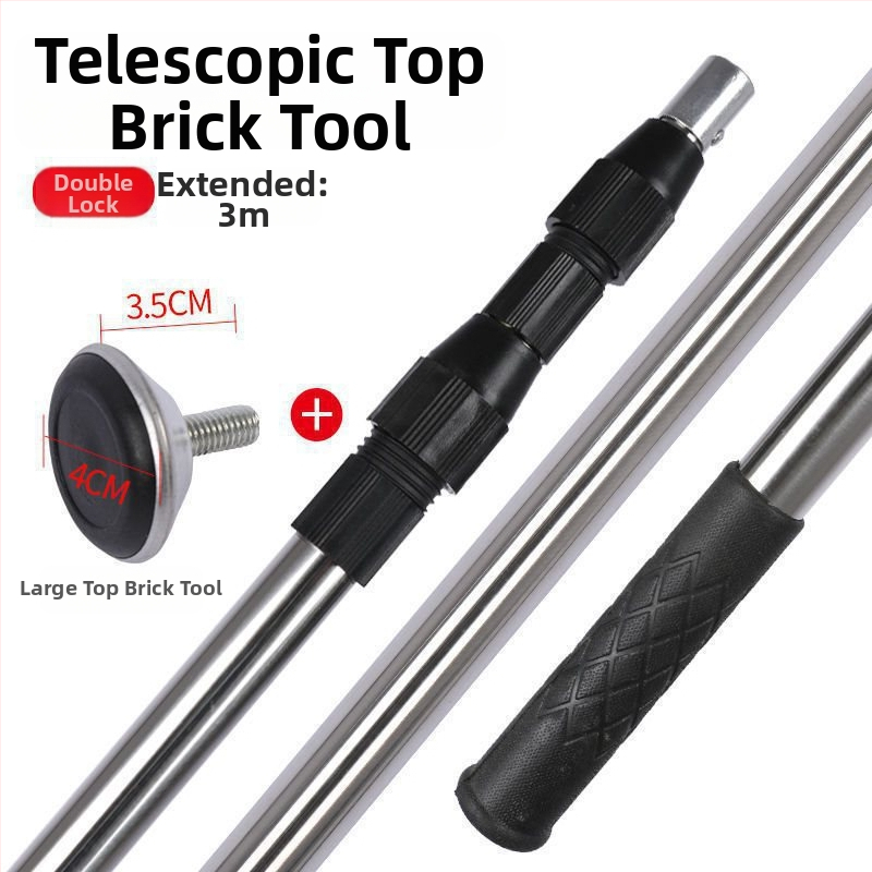 Rozsdamentes acélból készült teleszkópos fürdőszobai oszlop a balkonon történő ruhaszárításhoz