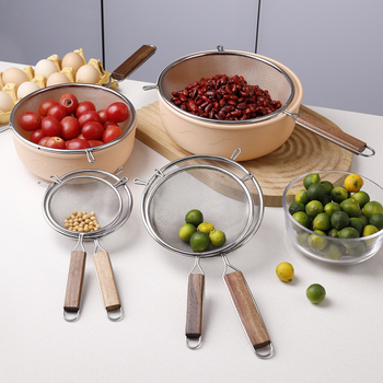 Gao Jia Chef sită din oțel inoxidabil cu plasă fină pentru prăjit – filtrare în bucătărie