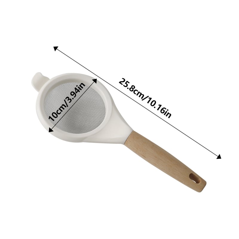 Gao Jia Chef sită din oțel inoxidabil cu plasă fină pentru prăjit – filtrare în bucătărie