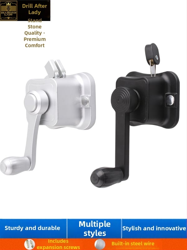 Erkélyi ruhaszárító kézi tekerő - alumíniumötvözet