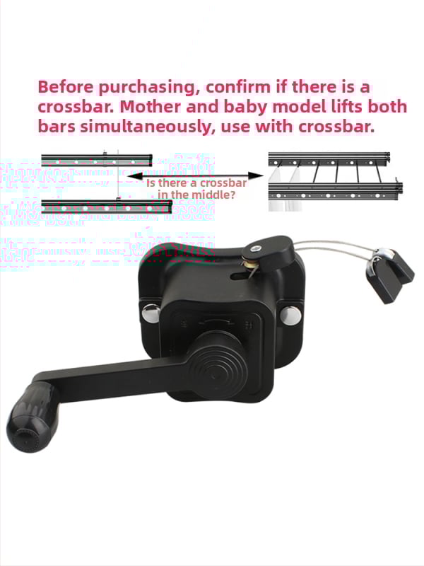 Erkélyi ruhaszárító kézi tekerő - alumíniumötvözet