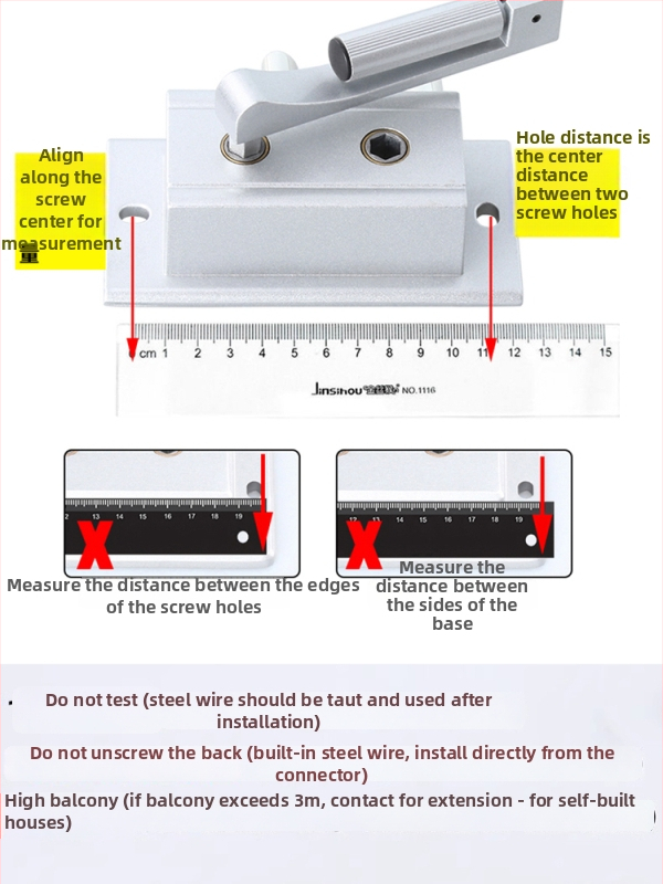 Erkélyi ruhaszárító kézi tekerő - alumíniumötvözet