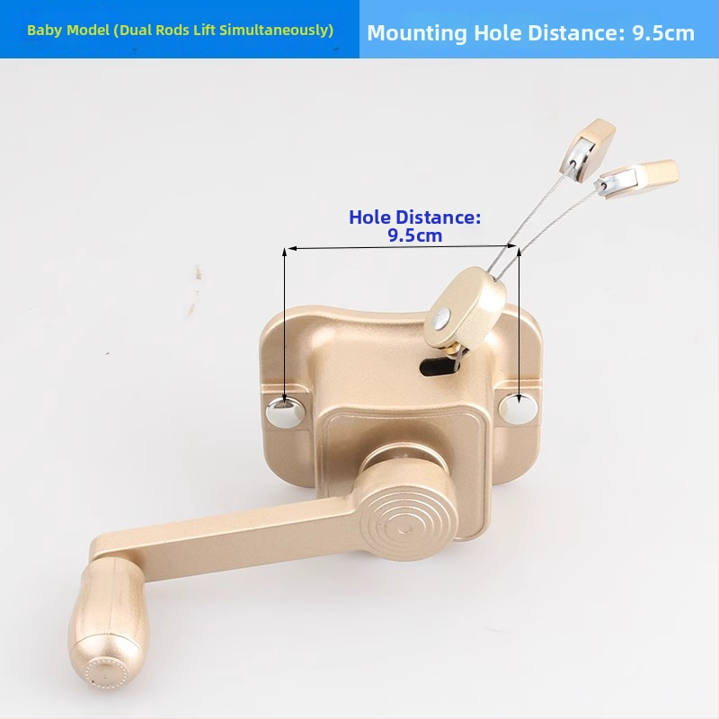 Erkélyi ruhaszárító kézi tekerő - alumíniumötvözet