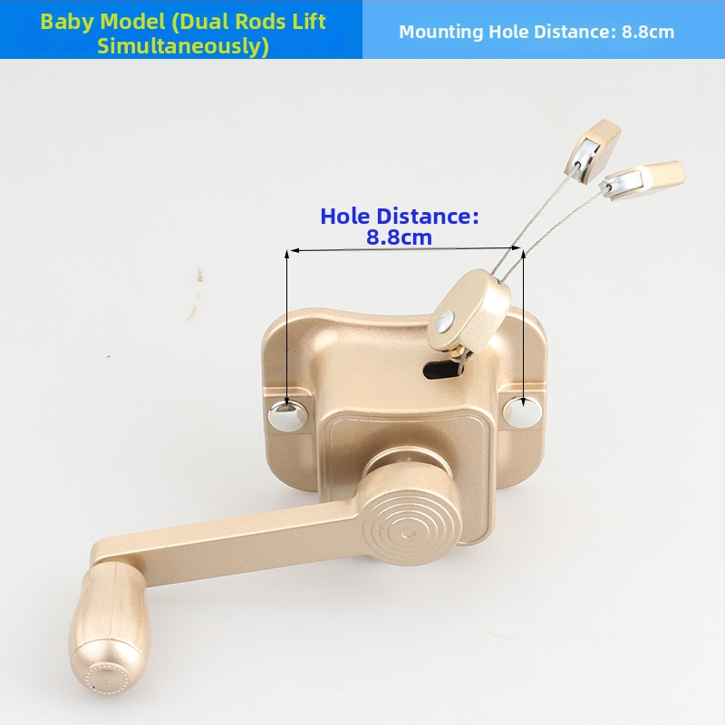 Erkélyi ruhaszárító kézi tekerő - alumíniumötvözet
