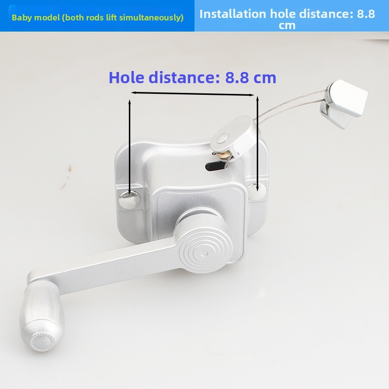 Erkélyi ruhaszárító kézi tekerő - alumíniumötvözet