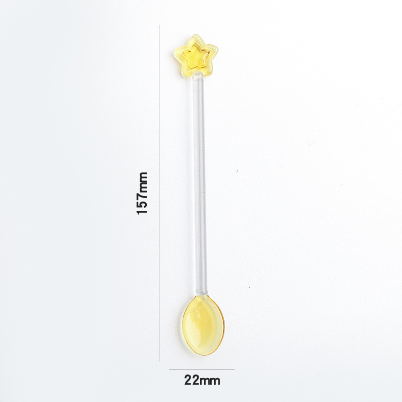 Staklena žličica za kavu u japanskom stilu, moguć tisak logotipa, brend Miss Jiang