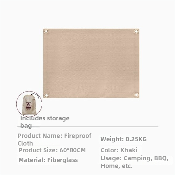 Ohňovzdorná podložka na BBQ – vysokoteplotná izolácia, tkanina z sklenených vlákien