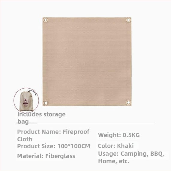 Ohňovzdorná podložka na BBQ – vysokoteplotná izolácia, tkanina z sklenených vlákien