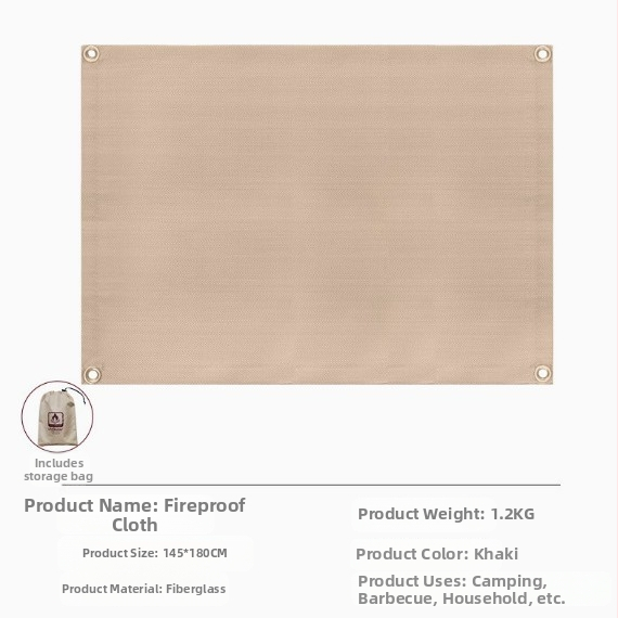 Ohňovzdorná podložka na BBQ – vysokoteplotná izolácia, tkanina z sklenených vlákien