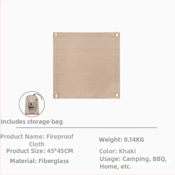 Ohňovzdorná podložka na BBQ – vysokoteplotná izolácia, tkanina z sklenených vlákien