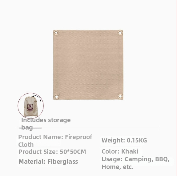 Ohňovzdorná podložka na BBQ – vysokoteplotná izolácia, tkanina z sklenených vlákien