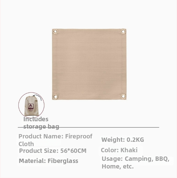 Ohňovzdorná podložka na BBQ – vysokoteplotná izolácia, tkanina z sklenených vlákien