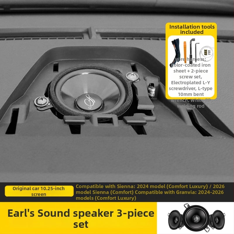 Autó középsugárzó a Toyota Sienna, Lexus ES és Genesis számára — 4 Ω, 88 dB, 45 Hz–25 kHz, 12 V, torzítás 1%