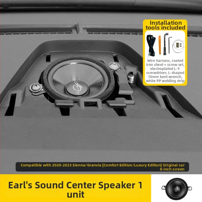 Autó középsugárzó a Toyota Sienna, Lexus ES és Genesis számára — 4 Ω, 88 dB, 45 Hz–25 kHz, 12 V, torzítás 1%