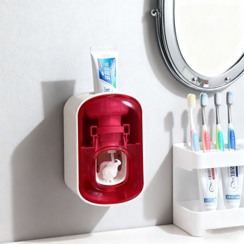Zidni set dozatora za pastu za zube za kućnu upotrebu, bez bušenja, držač za dječje četkice u kupaonici