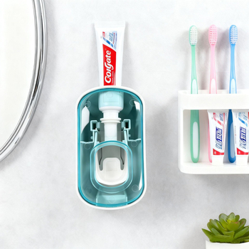 Zidni set dozatora za pastu za zube za kućnu upotrebu, bez bušenja, držač za dječje četkice u kupaonici