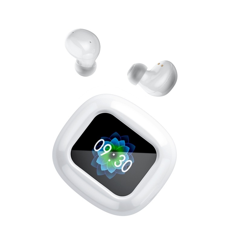 S09 MP3 Bluetooth slušalice s utorom za karticu, in-ear, digitalni zaslon, domet 15 m, BT 5.4, trajanje baterije 4-8 h, IPX4 vodootpornost