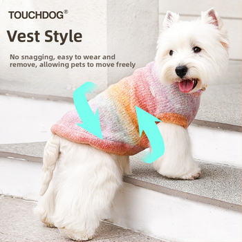 Touchdog it it Prsluk za kućne ljubimce - sladak stil, materijal: mikinasta tkanina, za mačke i pse