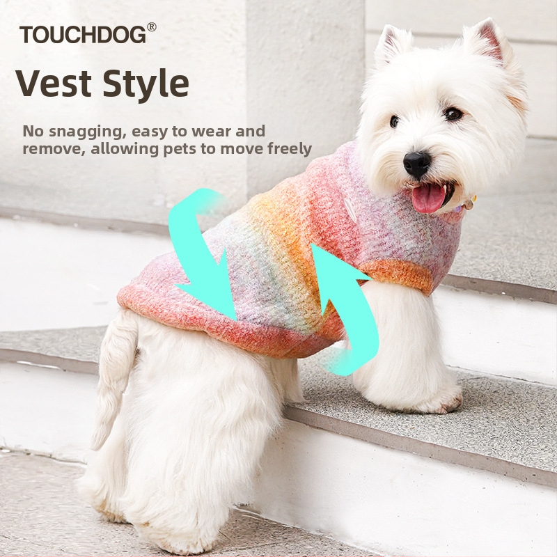 Touchdog it it Prsluk za kućne ljubimce - sladak stil, materijal: mikinasta tkanina, za mačke i pse