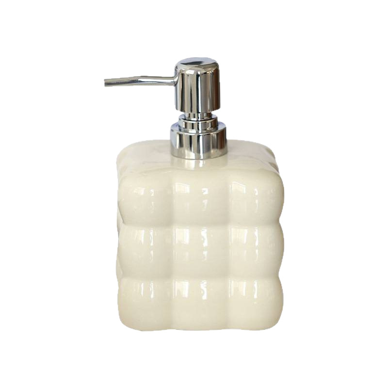 Keramička posuda s pumpom, dvodijelni set, prilagodljiv za šampon, gel za tuširanje, losion ili sredstvo za dezinfekciju ruku