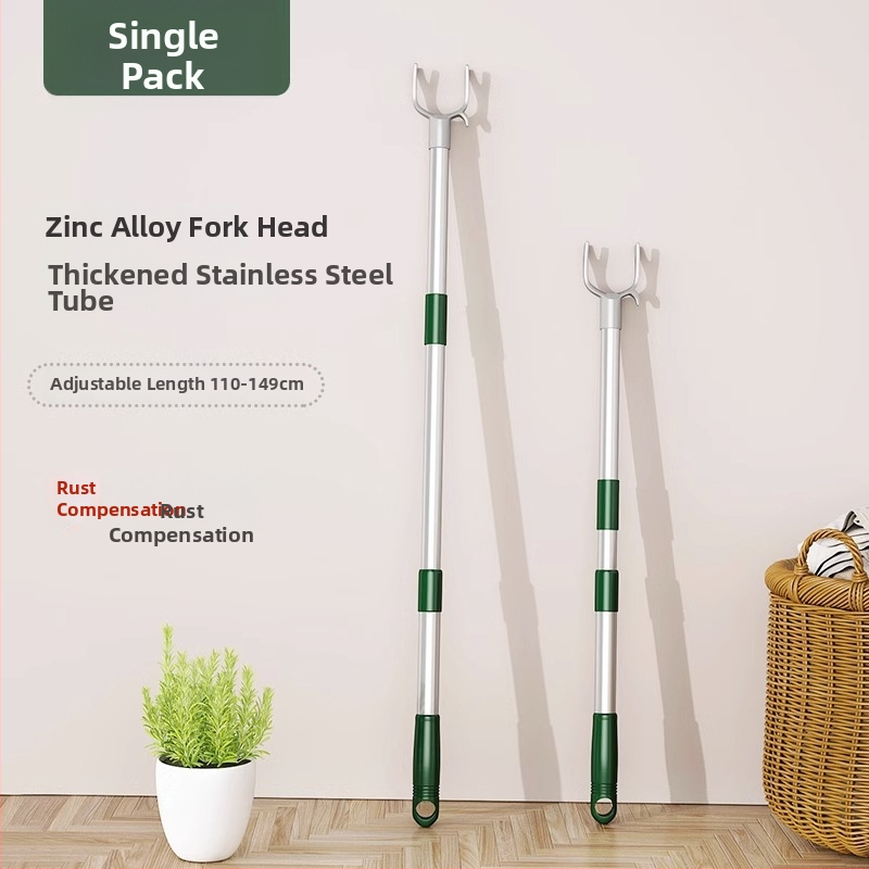 Rozsdamentes acélból készült ruhaszárító rúd, teleszkópos, ruhák és ágyneműk szárítására, modern minimalist stílus, Chef Joon márka