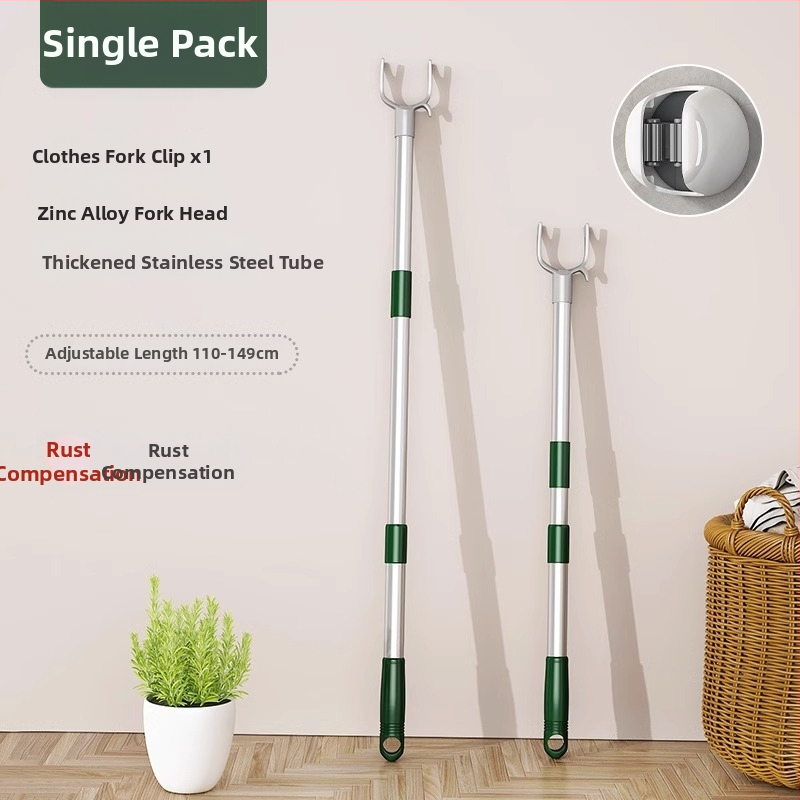 Rozsdamentes acélból készült ruhaszárító rúd, teleszkópos, ruhák és ágyneműk szárítására, modern minimalist stílus, Chef Joon márka