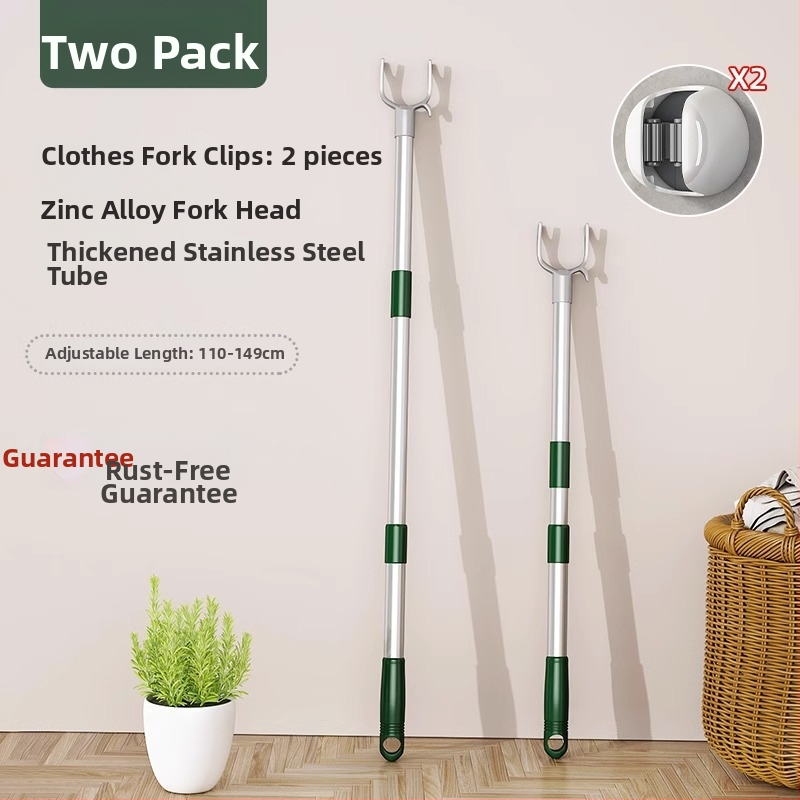 Rozsdamentes acélból készült ruhaszárító rúd, teleszkópos, ruhák és ágyneműk szárítására, modern minimalist stílus, Chef Joon márka