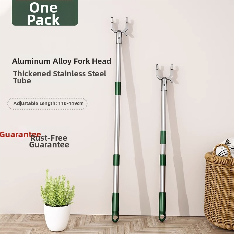 Rozsdamentes acélból készült ruhaszárító rúd, teleszkópos, ruhák és ágyneműk szárítására, modern minimalist stílus, Chef Joon márka