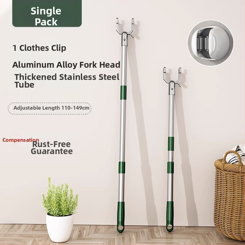 Rozsdamentes acélból készült ruhaszárító rúd, teleszkópos, ruhák és ágyneműk szárítására, modern minimalist stílus, Chef Joon márka