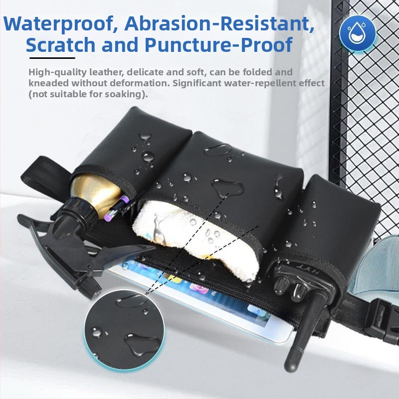 Sportska torbica za pojas — Višenamjenska kožna torba za pojas s prostorom za mobitel i radio; za muškarce; proljeće 2024; ledeni sportovi