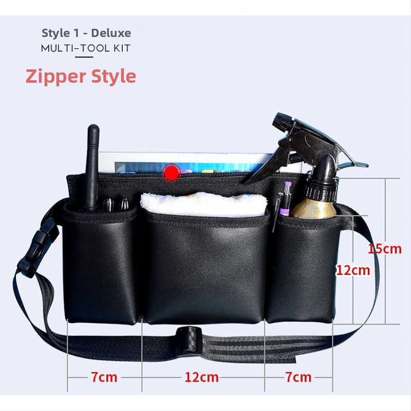 Sportska torbica za pojas — Višenamjenska kožna torba za pojas s prostorom za mobitel i radio; za muškarce; proljeće 2024; ledeni sportovi