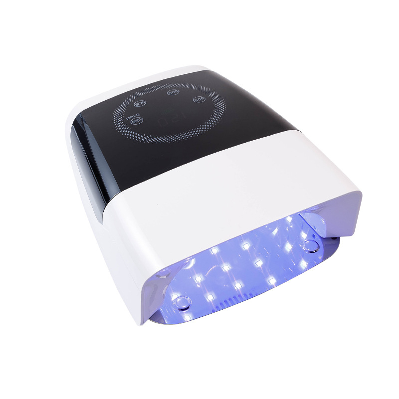 LED лампа за нокти, модел K65, голям капацитет, презареждаема, преносим дизайн, за салони