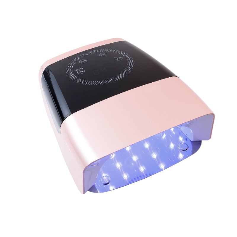 LED лампа за нокти, модел K65, голям капацитет, презареждаема, преносим дизайн, за салони