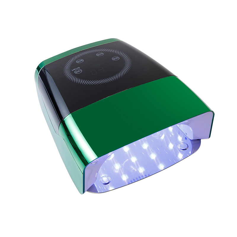 LED лампа за нокти, модел K65, голям капацитет, презареждаема, преносим дизайн, за салони