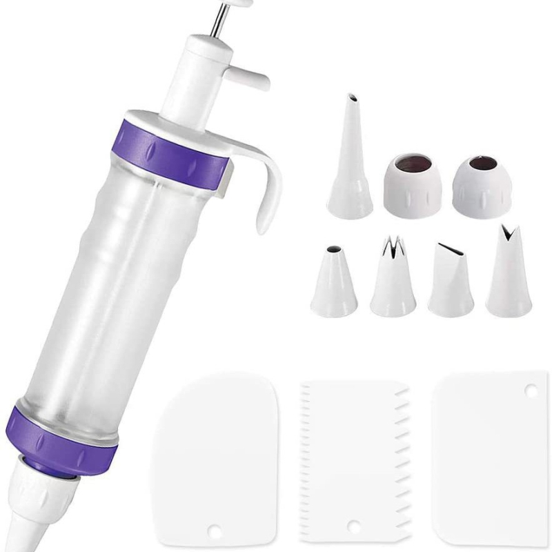 JUXING set unelte decorare prăjituri din oțel inoxidabil 316, 39 piese, duze de decorare și pungi pentru creme, pentru prăjituri și biscuiți, stil modern minimalist