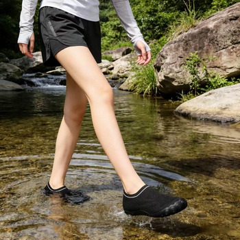 OXP Παπούτσια θαλάσσης Unisex, γρήγορο στέγνωμα, άνω μέρος από δίχτυ, εξωτερική σόλα από φυσικό καουτσούκ, χαμηλού προφίλ