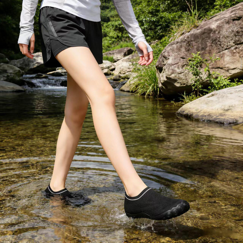 OXP Παπούτσια θαλάσσης Unisex, γρήγορο στέγνωμα, άνω μέρος από δίχτυ, εξωτερική σόλα από φυσικό καουτσούκ, χαμηλού προφίλ