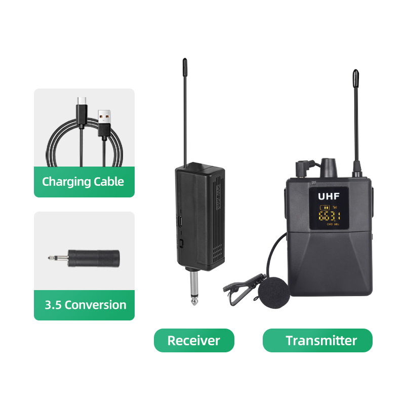 Or-u17 Bežični lavalier mikrofon s klipom na uho i dizajnom za glavu, Bluetooth 5.0, ugrađena baterija 800–1000 mAh, trajanje baterije 8–12 h, frekvencijski odziv 20 Hz–20 kHz