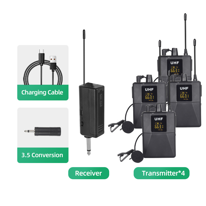 Or-u17 Bežični lavalier mikrofon s klipom na uho i dizajnom za glavu, Bluetooth 5.0, ugrađena baterija 800–1000 mAh, trajanje baterije 8–12 h, frekvencijski odziv 20 Hz–20 kHz